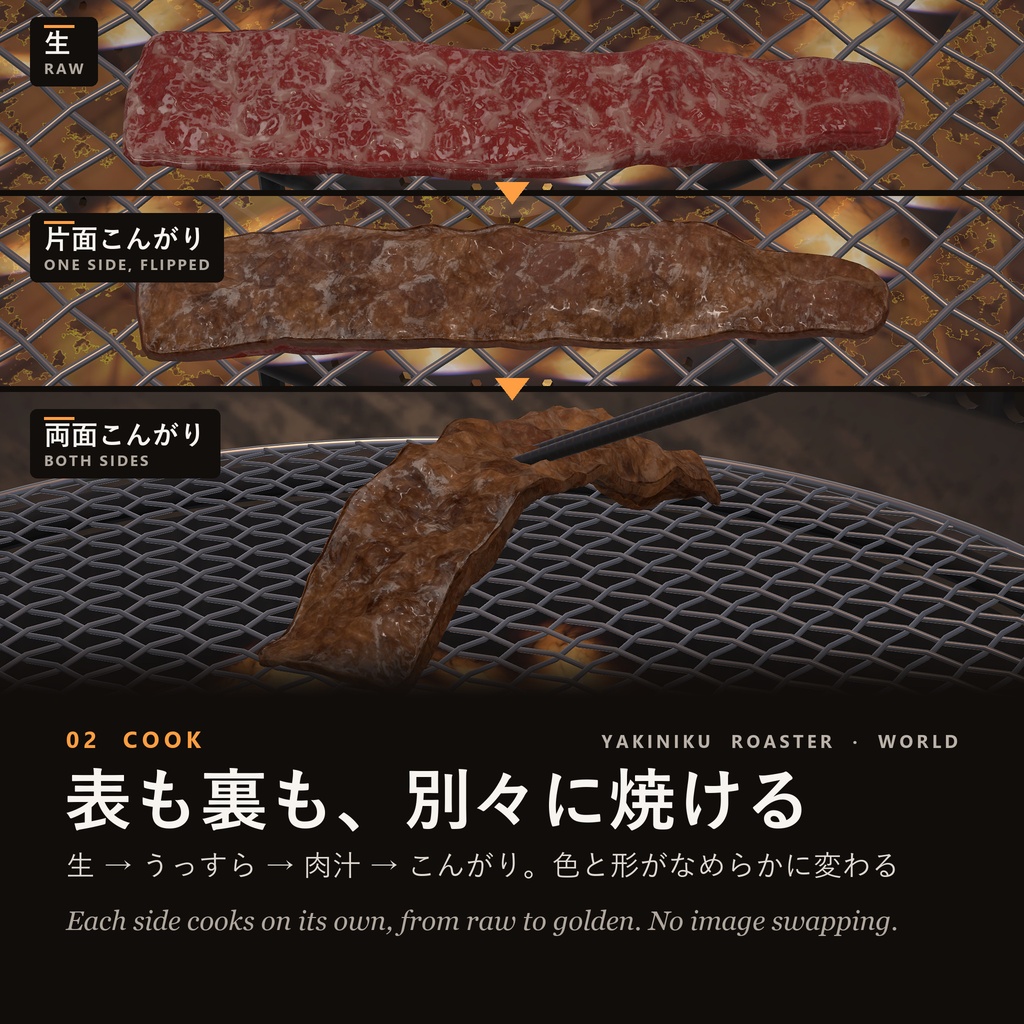 ðSALEðäž¡é¢çŒã çŒèããŒã¹ã¿ãŒãã¯ãŒã«ãçã VRChat Udonã®ãã㯠/ Double-Sided Yakiniku Roaster - World Edition (Udon Gimmick)