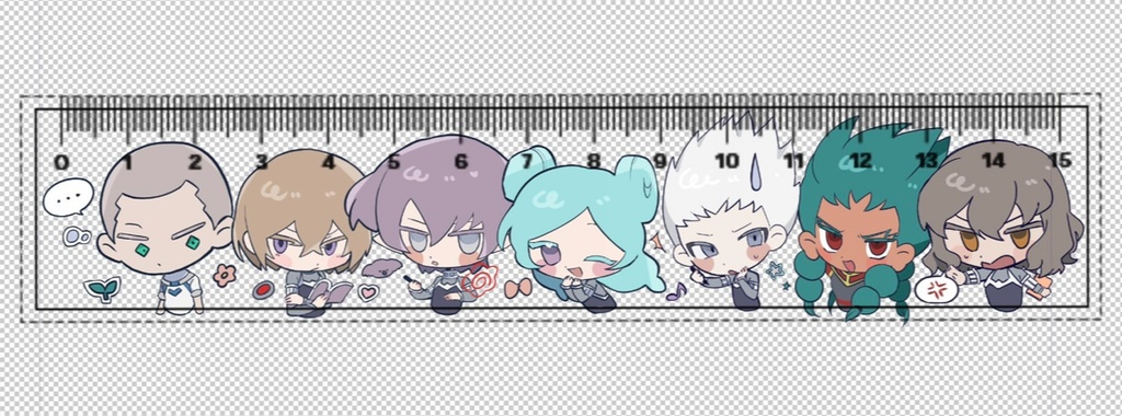 イナクロ同人　アクリル定規