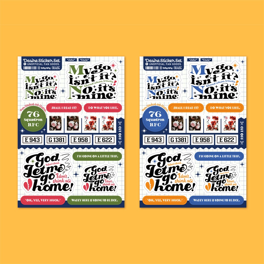 Desire Sticker Set