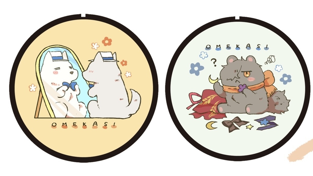 ウェディングおめかし缶バッジ2個セット（単品）