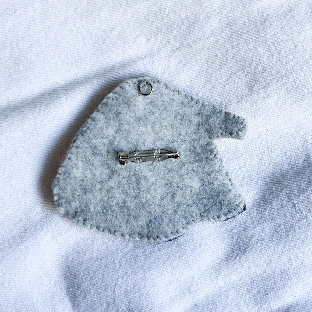 キーウィのブローチ&ストラップ