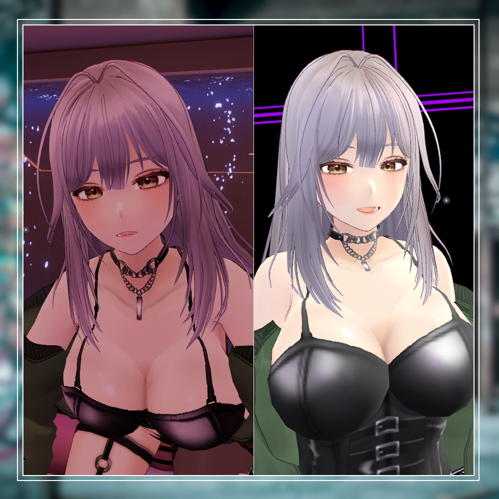 【VRChat想定】オリジナル3Dアバター クリスティーナ【VRoid・VRMデータ有】