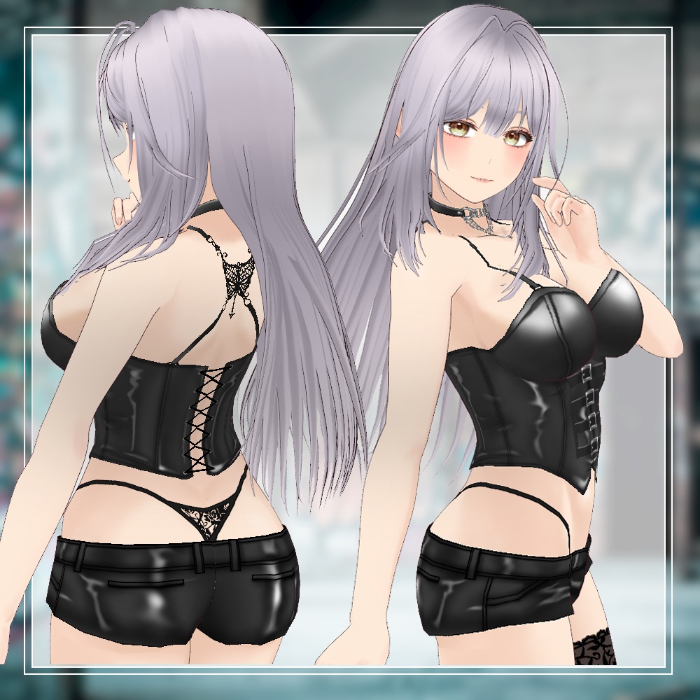 【VRChat想定】オリジナル3Dアバター クリスティーナ【VRoid・VRMデータ有】