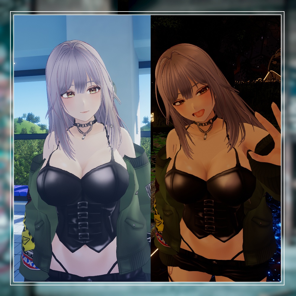 【VRChat想定】オリジナル3Dアバター クリスティーナ【VRoid・VRMデータ有】