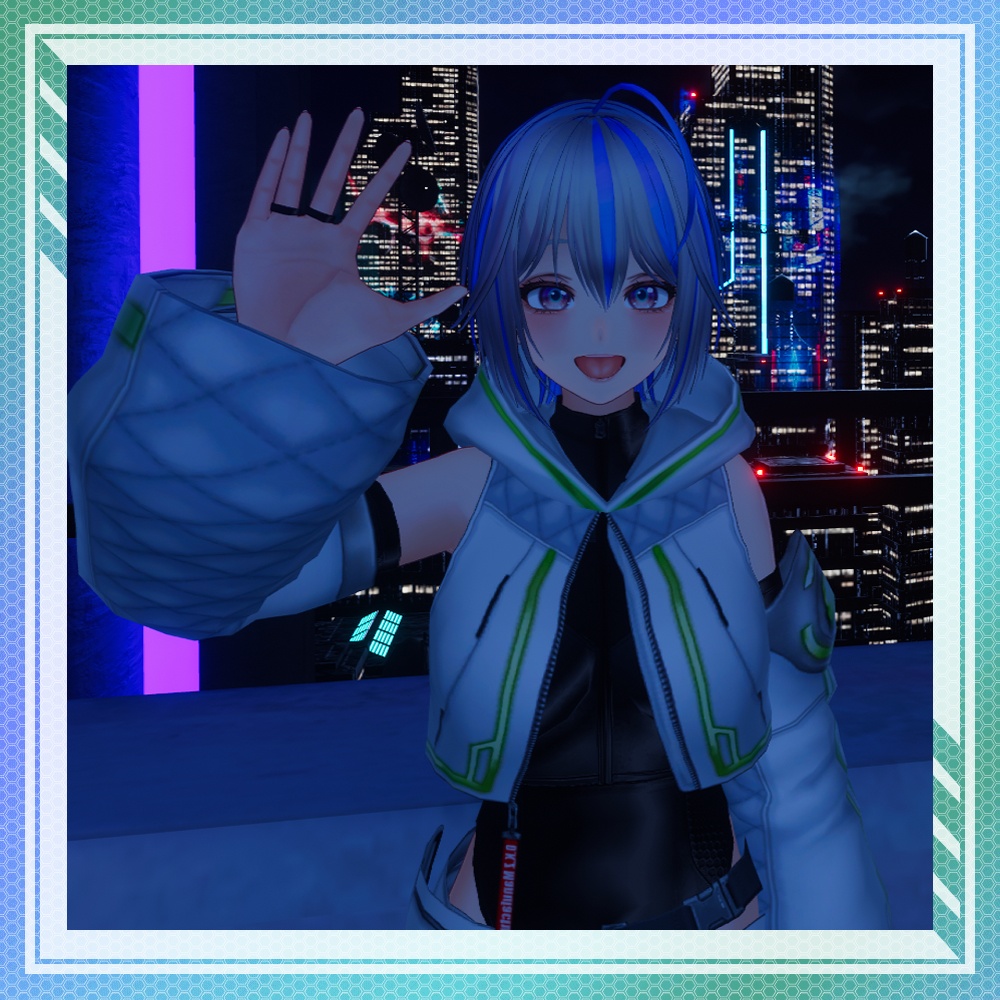 【VRChat想定】オリジナル3Dアバター ニュウ【VRoid・VRMデータ有】