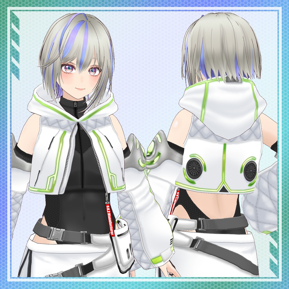 【VRChat想定】オリジナル3Dアバター ニュウ【VRoid・VRMデータ有】