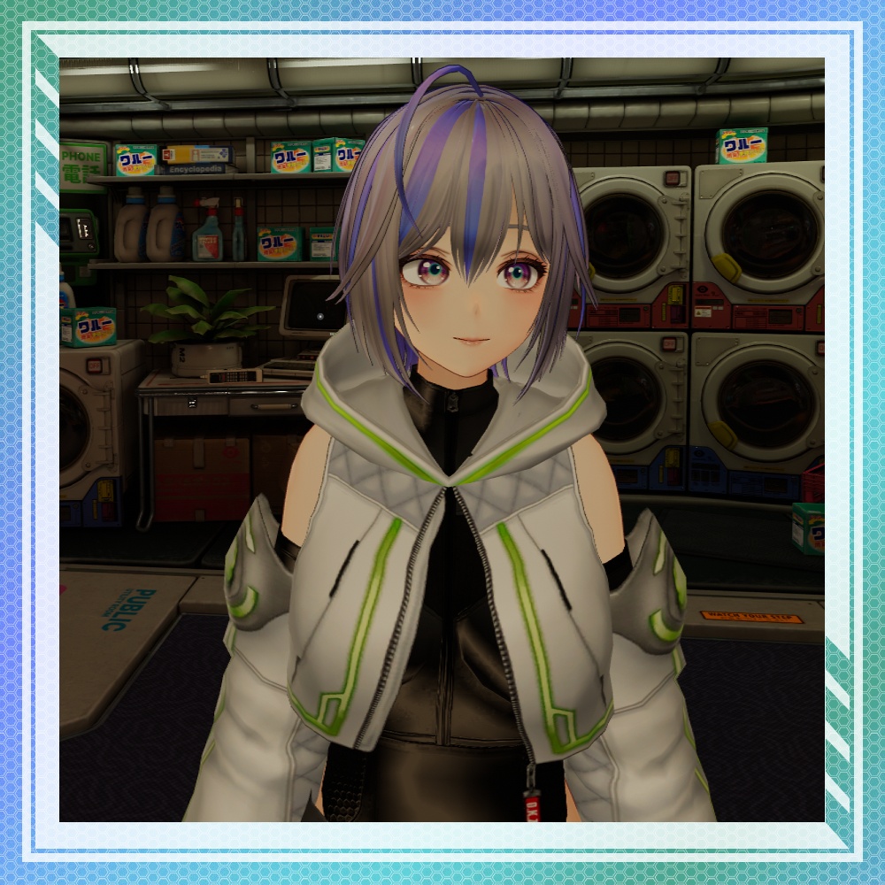 【VRChat想定】オリジナル3Dアバター ニュウ【VRoid・VRMデータ有】