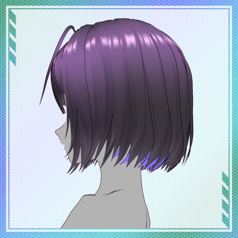 【VRoid】インナーカラーボブカット