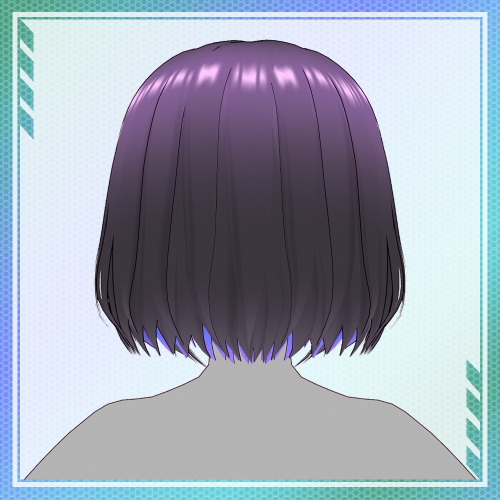 【VRoid】インナーカラーボブカット