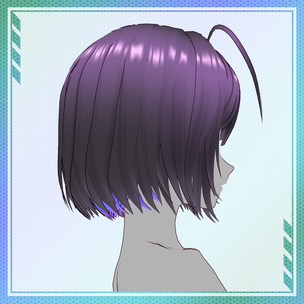 【VRoid】インナーカラーボブカット