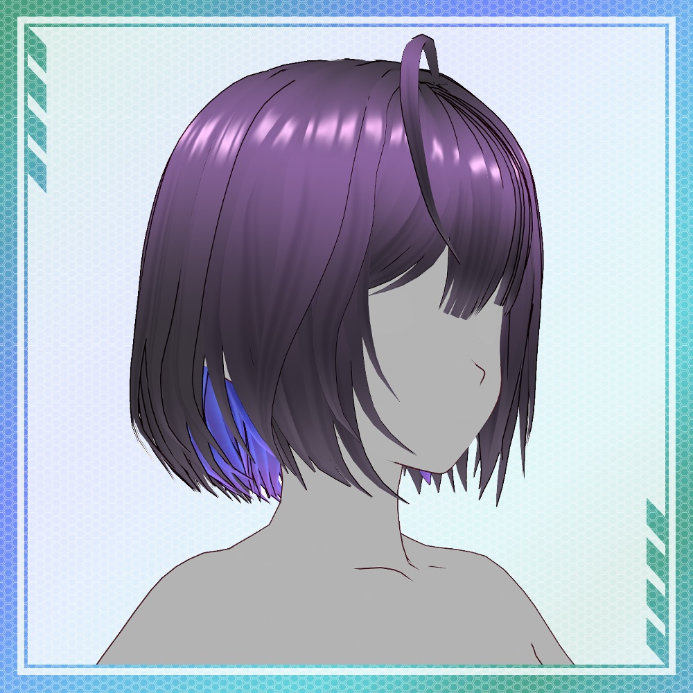 【VRoid】インナーカラーボブカット
