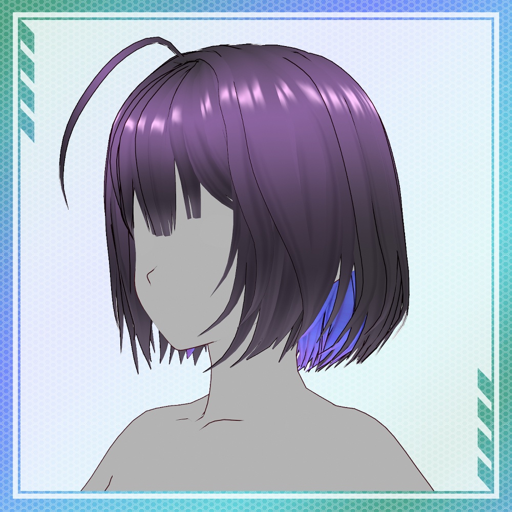 【VRoid】インナーカラーボブカット
