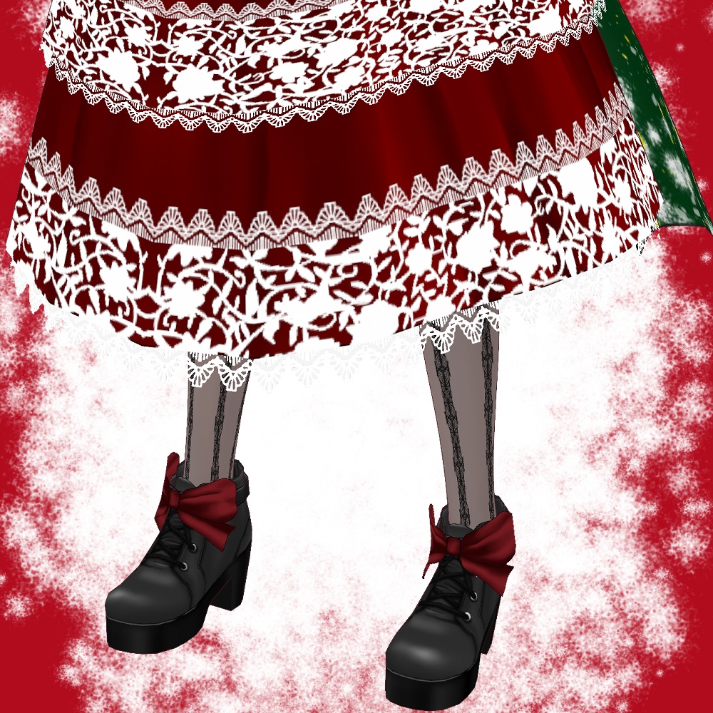 【VRoid】クリスマス用ドレスセット