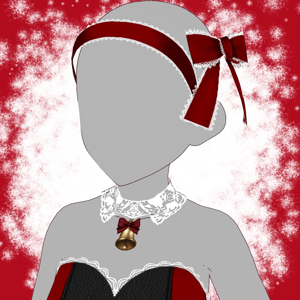 【VRoid】クリスマス用ドレスセット