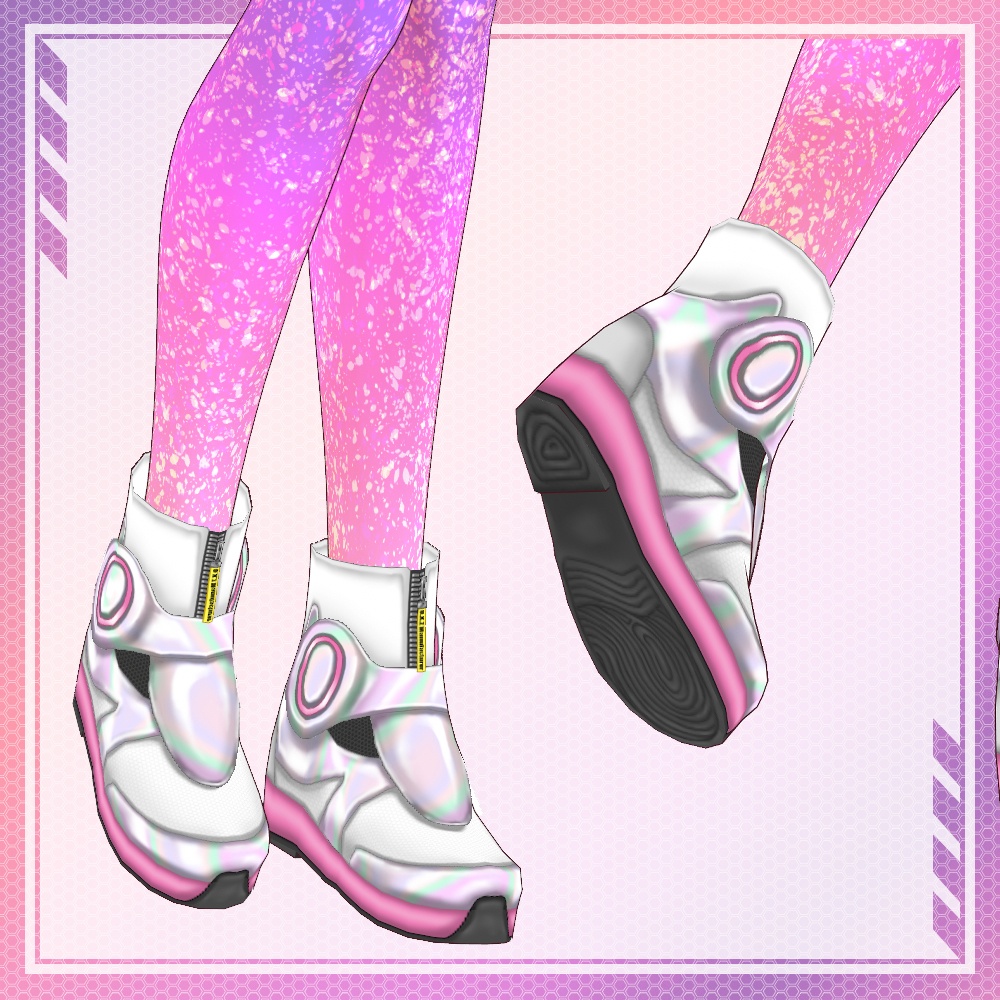 【VRoid】サイバー女児服 トータルコーディネイトセット