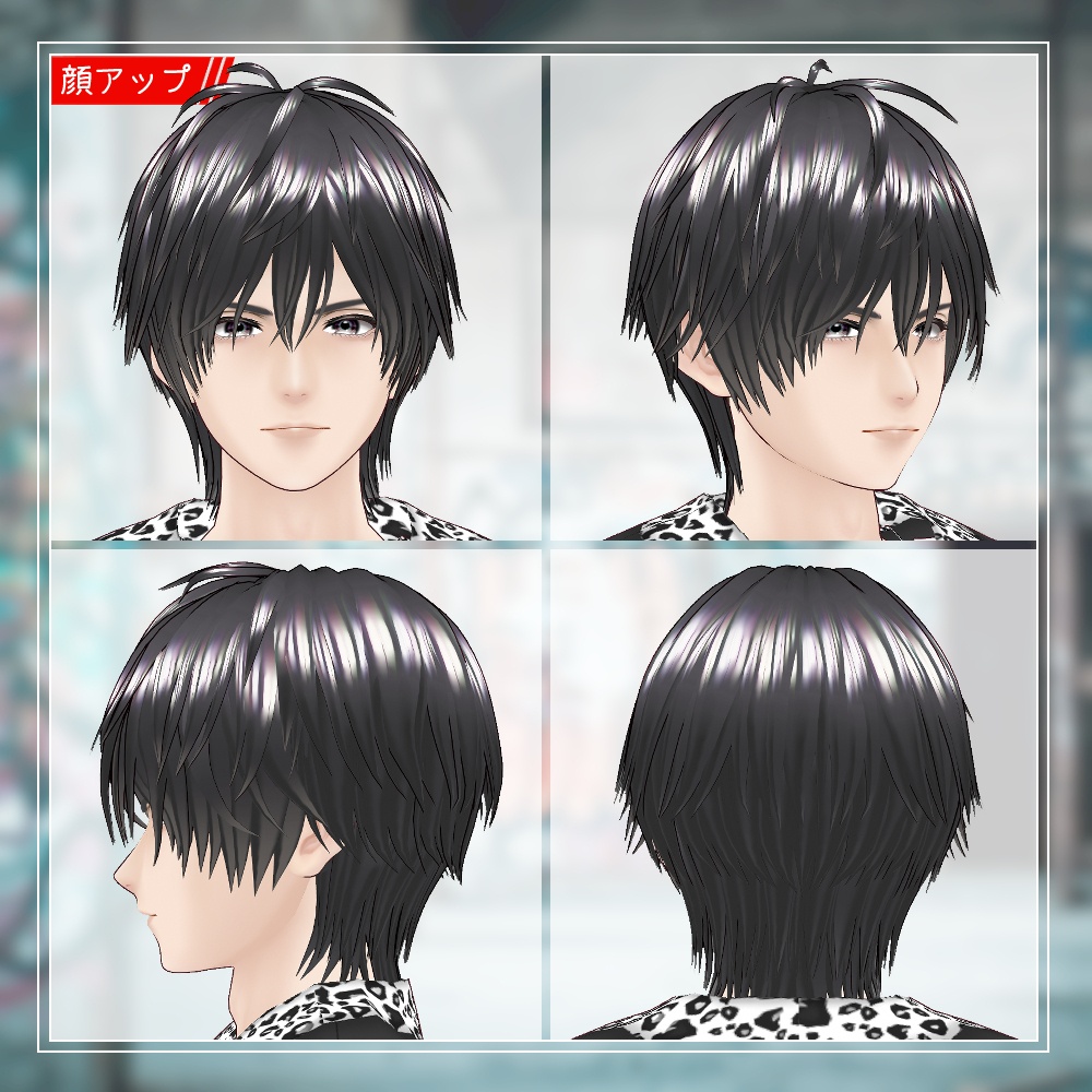 【VRChat想定】オリジナル3Dアバター アキト【VRoid・VRMデータ有】