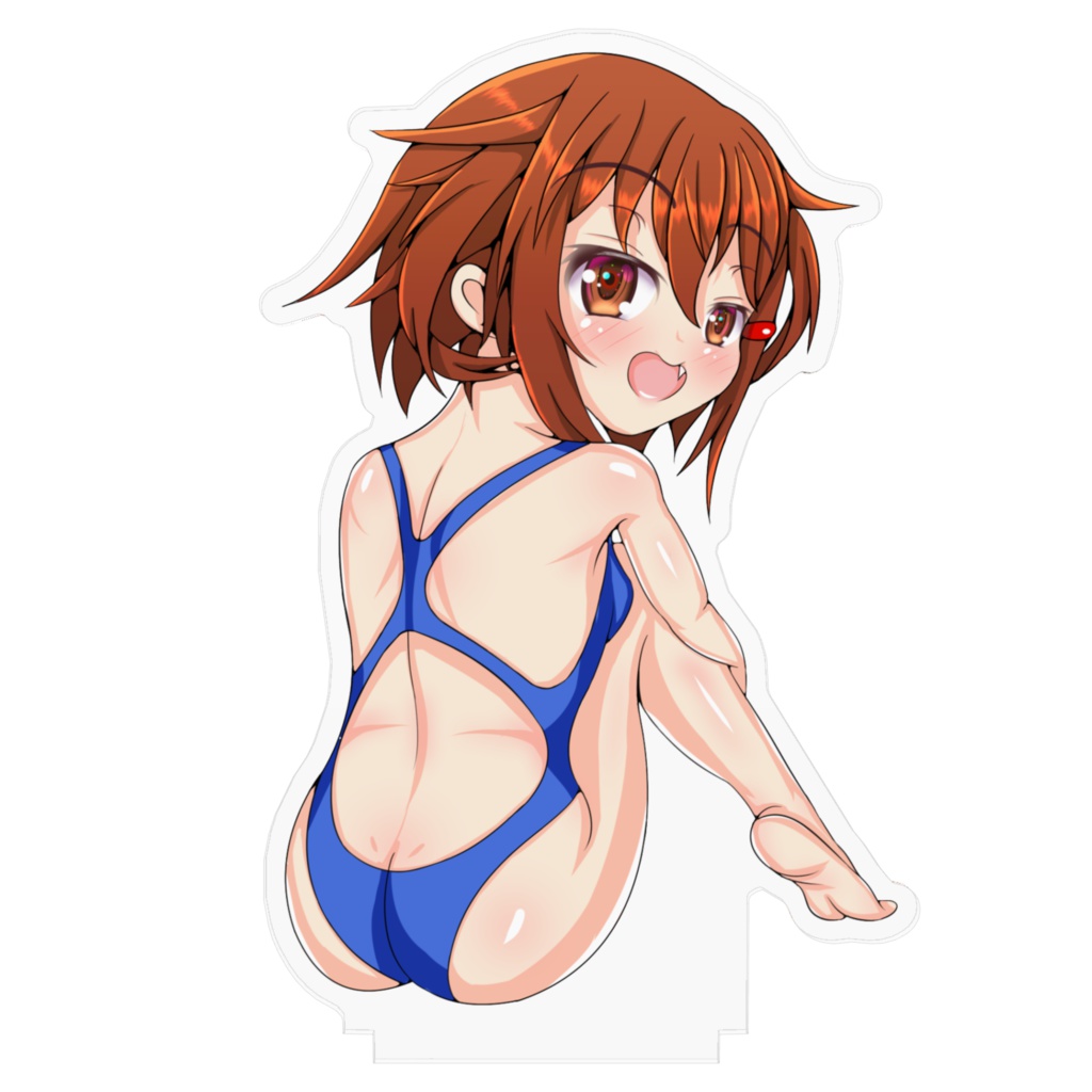 競泳水着雷 アクリルスタンドフィギュア 100×100(mm)