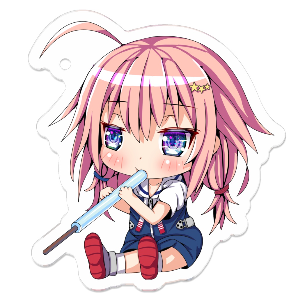 デフォルメマッコールアクリルキーホルダー50x50(mm)
