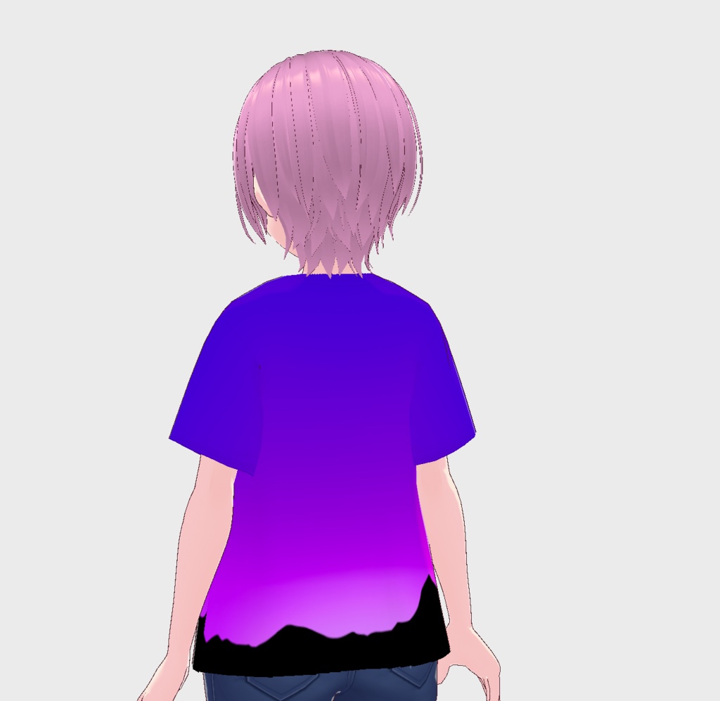 VRoid Tシャツ Dawn Purple フルグラフィック