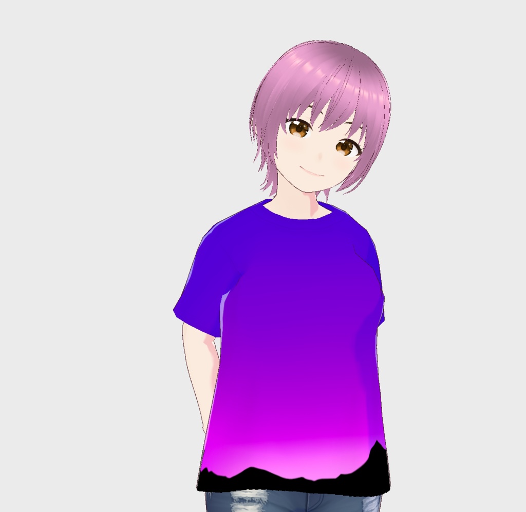 VRoid Tシャツ Dawn Purple フルグラフィック