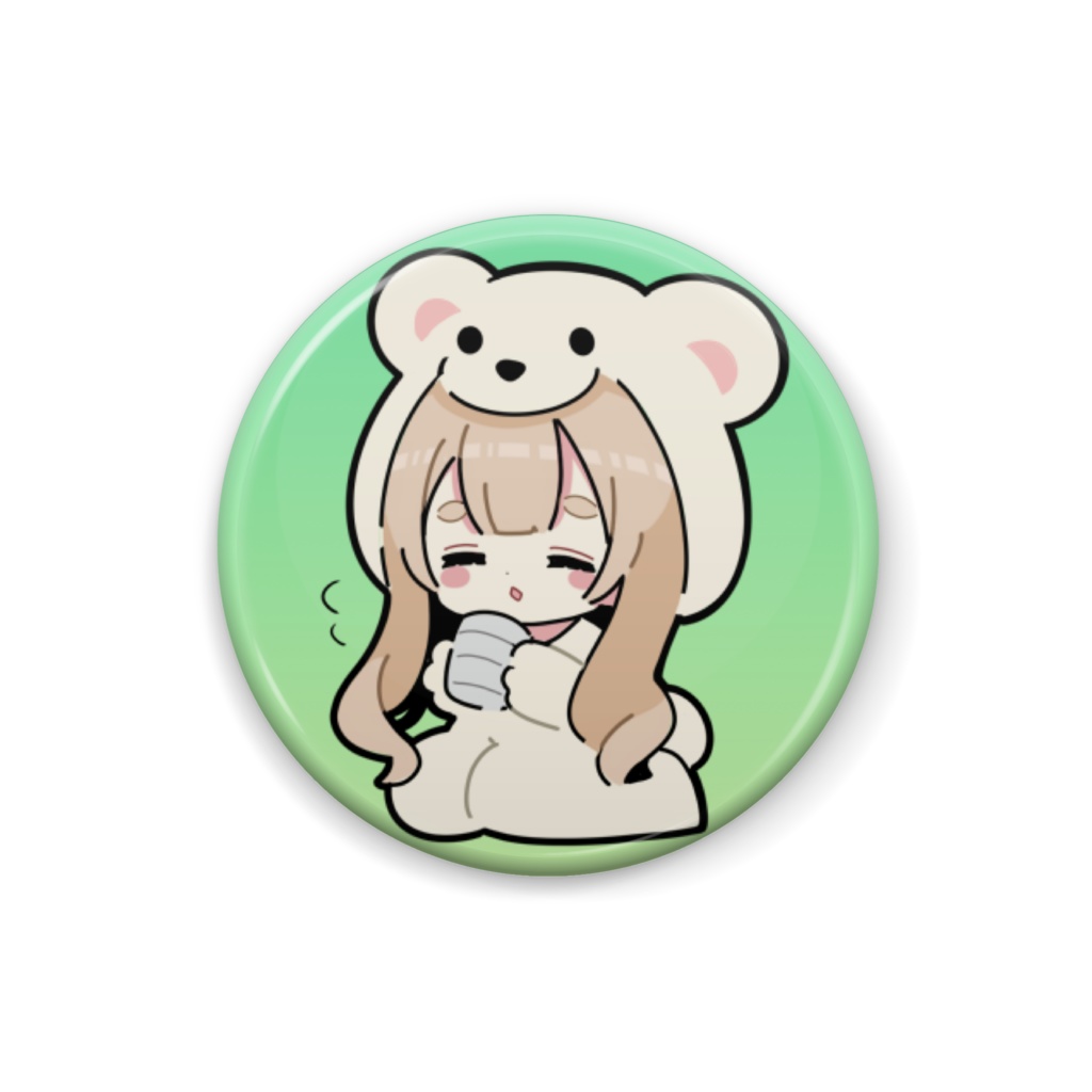 のんびりお茶タイム缶バッジ