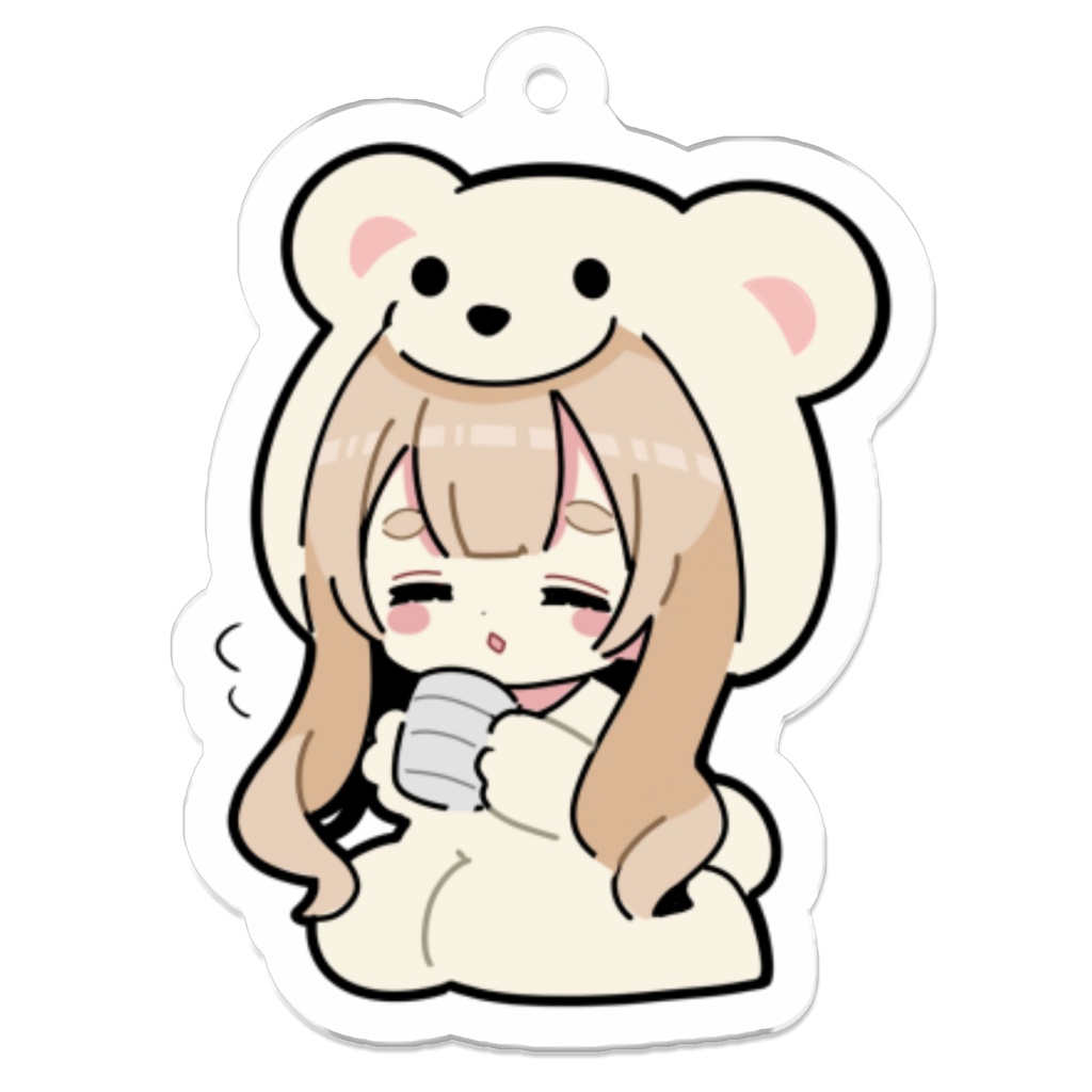 のんびりお茶タイムアクリルキーホルダー