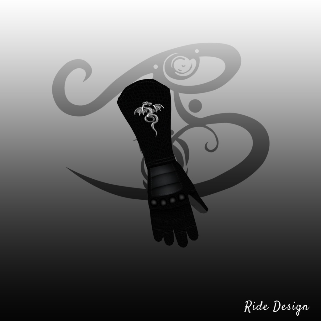 【VRoid 正式版】衣装セット ブラックレザーアーマー(バロック) 【VRoid Official Version】 Costume Set Black Leather Armor (Baroque) ※Ver1.1