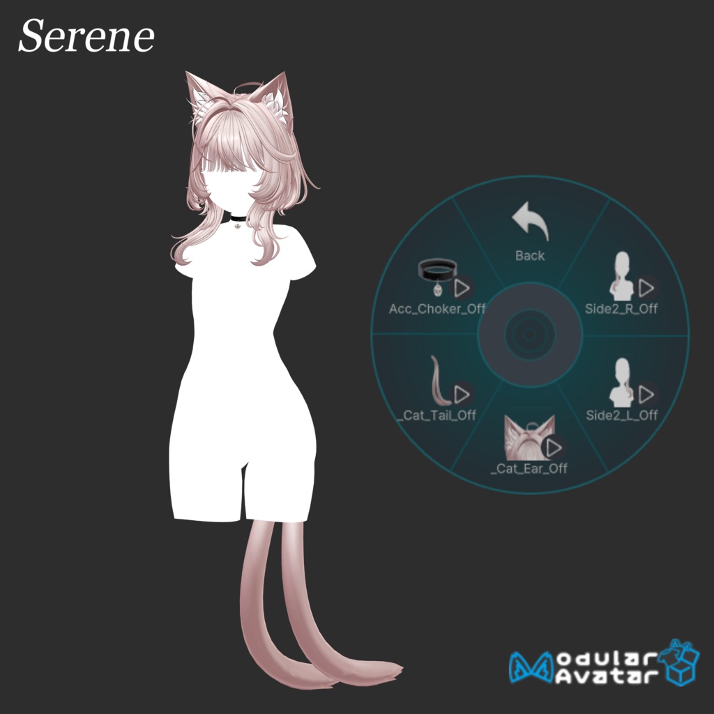【VRC Hair】Serene_Hair