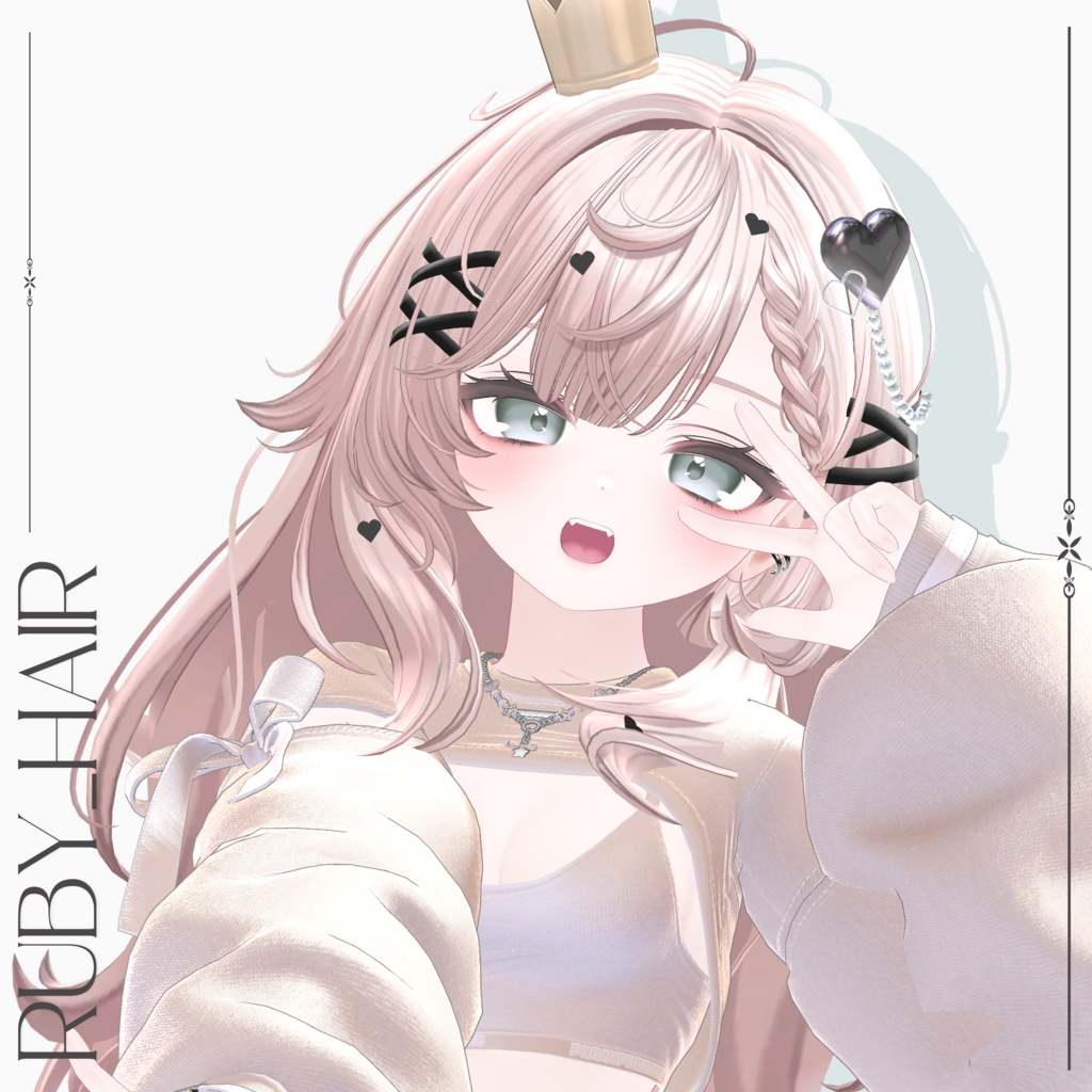 【VRC Hair】 Ruby_Hair