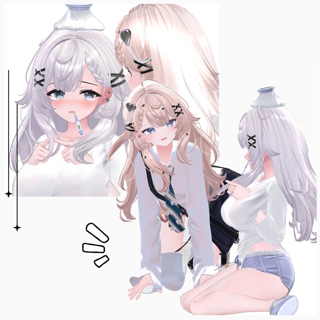 【VRC Hair】 Ruby_Hair