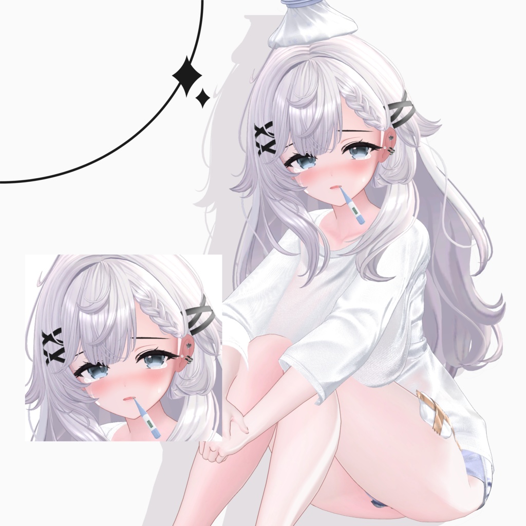 【VRC Hair】 Ruby_Hair