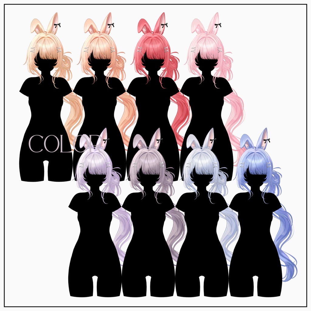 Sale 中【VRC Hair】 Mellowin_Hair X Fumitiki shop