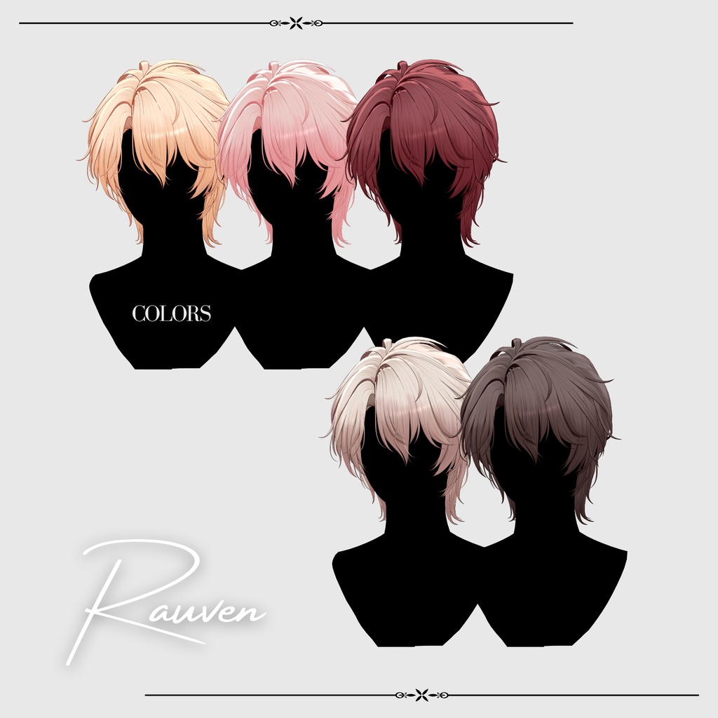 Sale 中【VRC Hair】Rauven_Hair