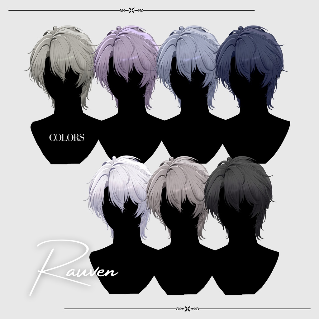 Sale 中【VRC Hair】Rauven_Hair