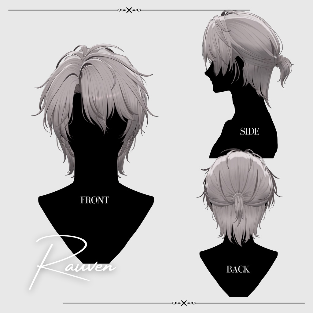 Sale 中【VRC Hair】Rauven_Hair