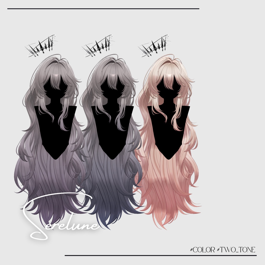 Sale 中【VRC Hair】Serelune_Hair