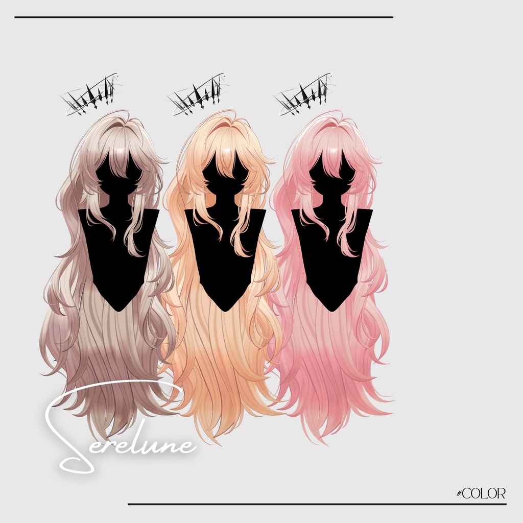 Sale 中【VRC Hair】Serelune_Hair