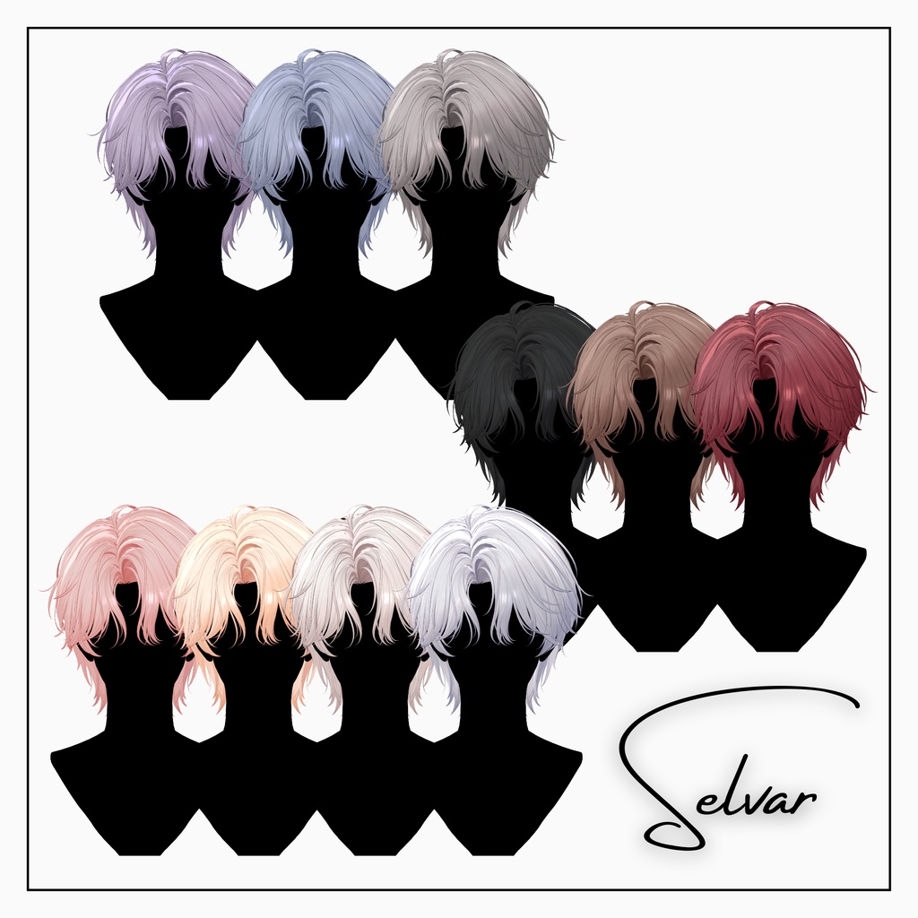 SALE中【VRC Hair】Selvar_Hair