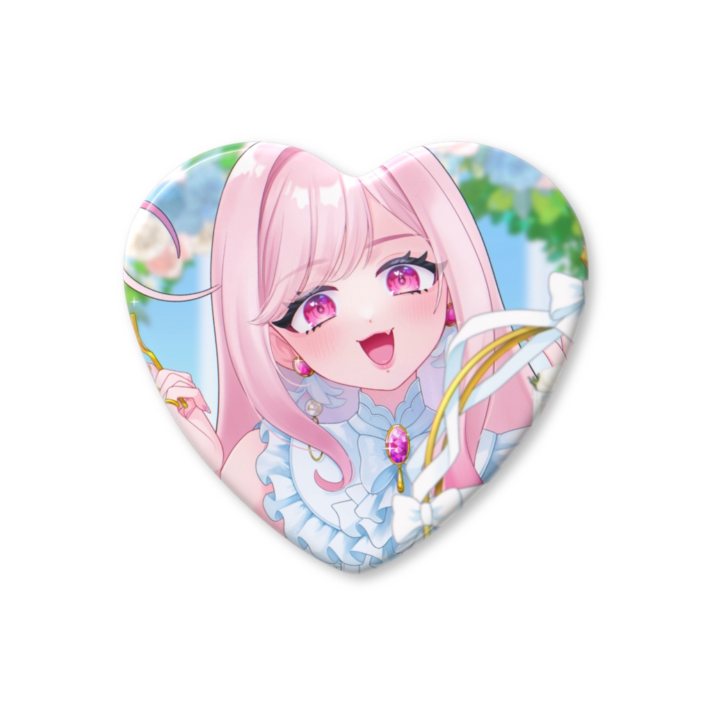 1周年記念 ハート缶バッジ2