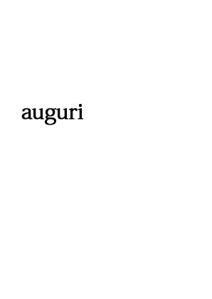 auguri