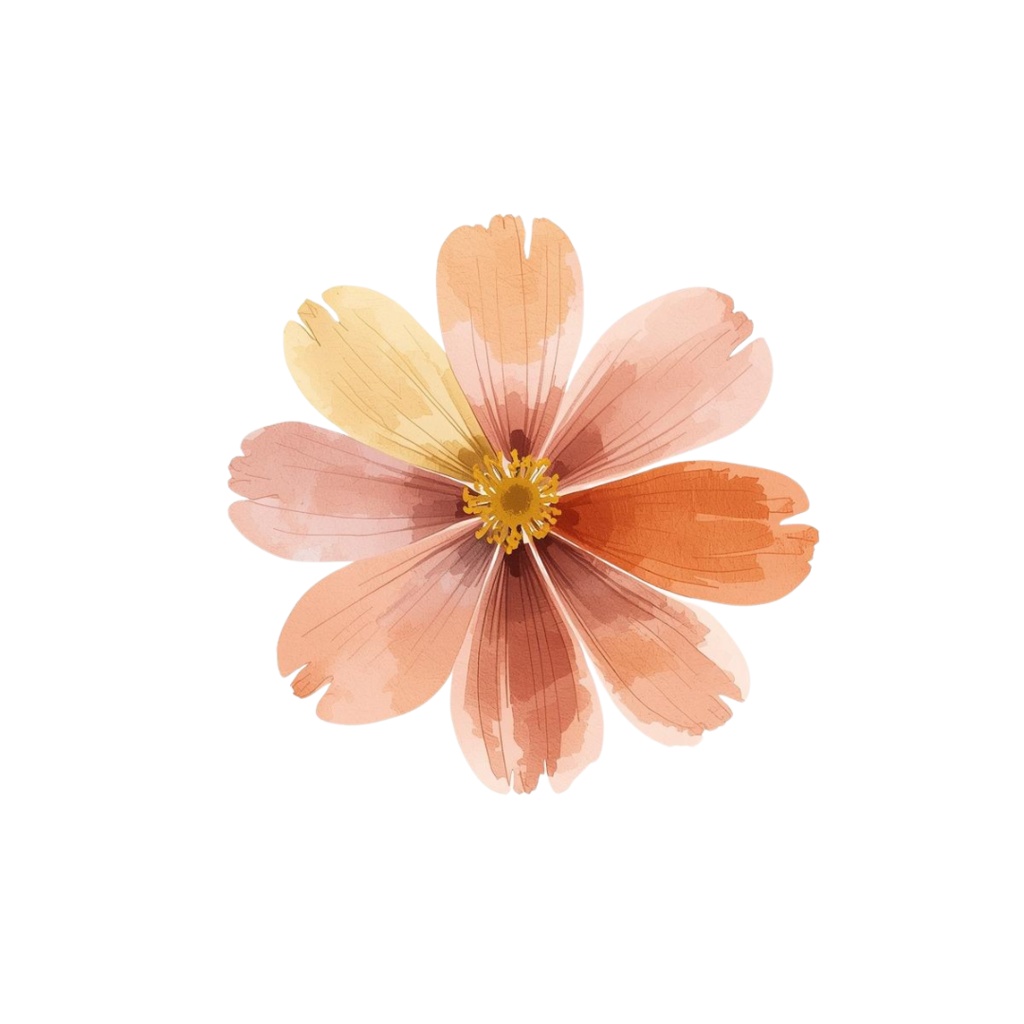 秋の花クリップアート10点セット|水彩タッチでやさしい雰囲気