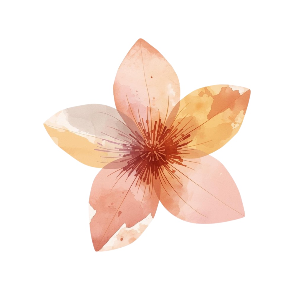 秋の花クリップアート10点セット|水彩タッチでやさしい雰囲気