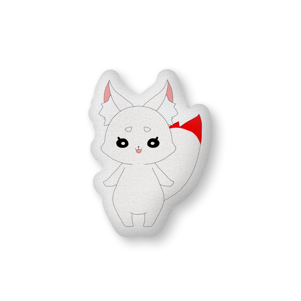 真琴アカネ きつね姿のふかふかクッション