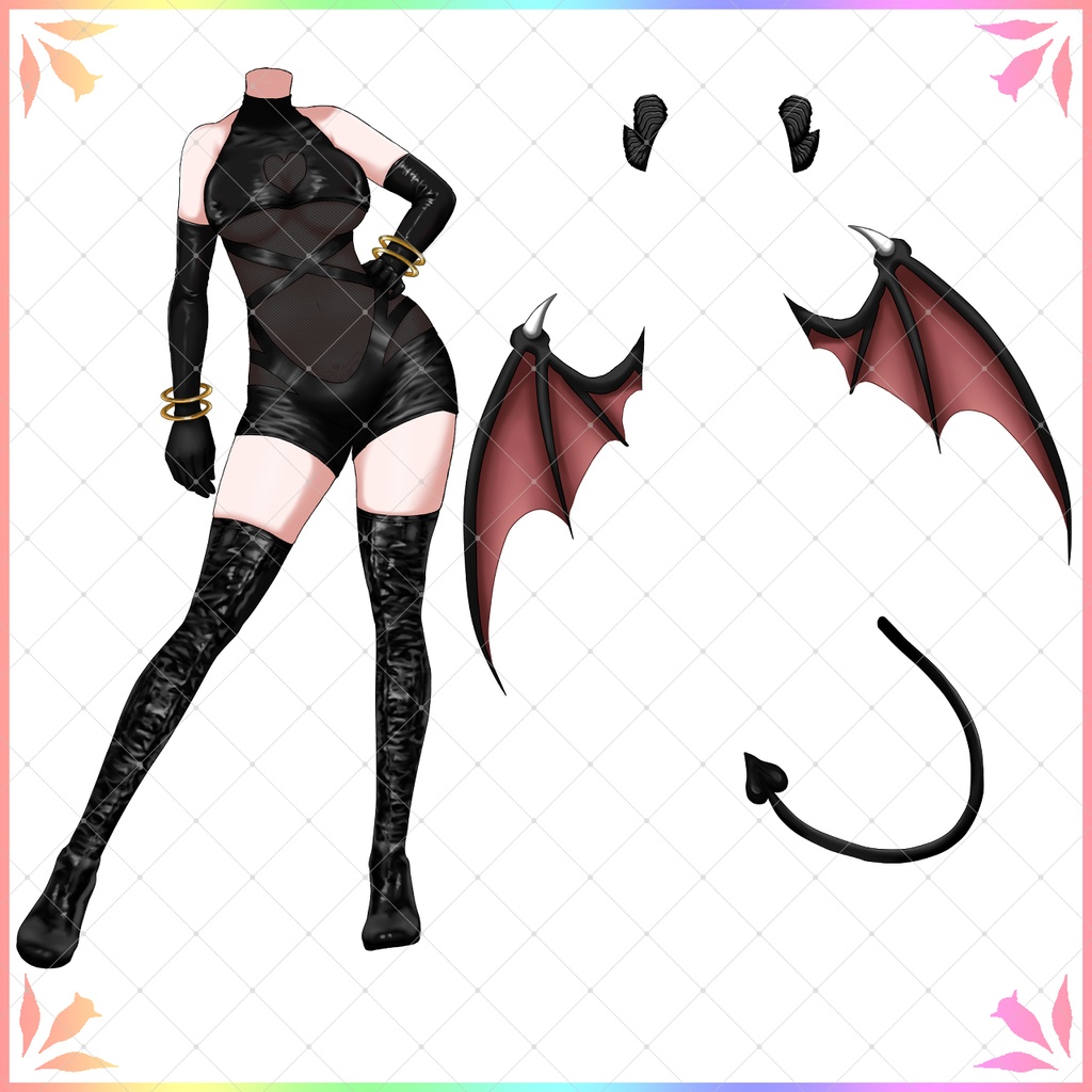 【VTuber/配信者向け素材】悪魔っ娘