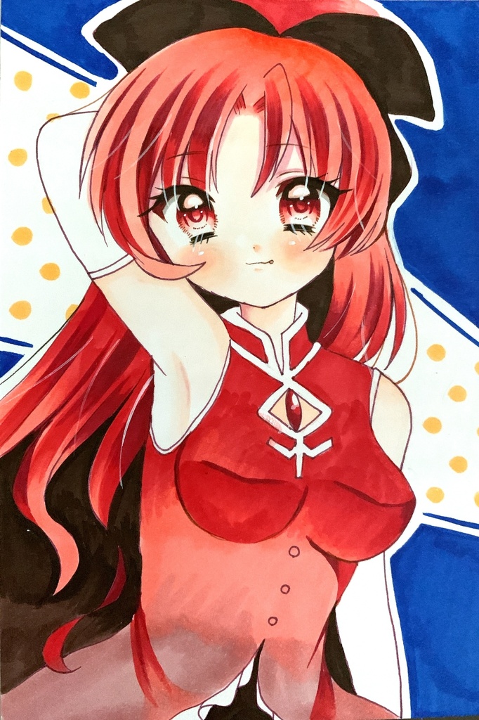 原画 手描きイラスト 魔法少女まどか マギカ まどマギ 佐倉杏子 Asm0202 Booth