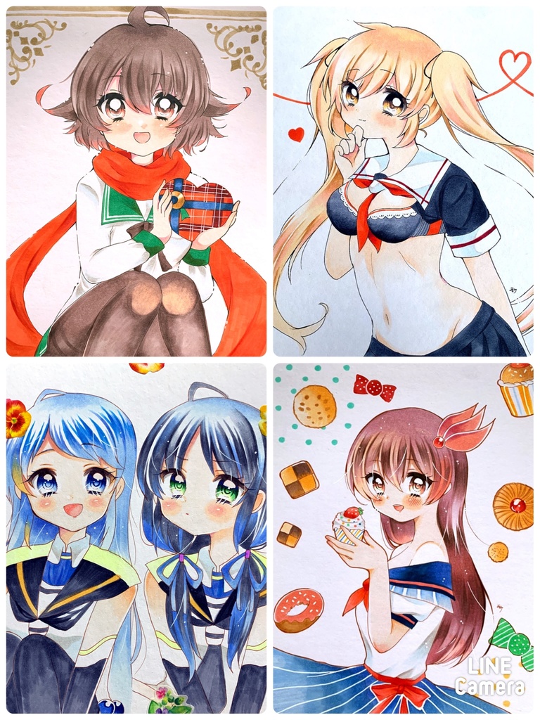 原画 手描きイラスト 艦隊これくしょん