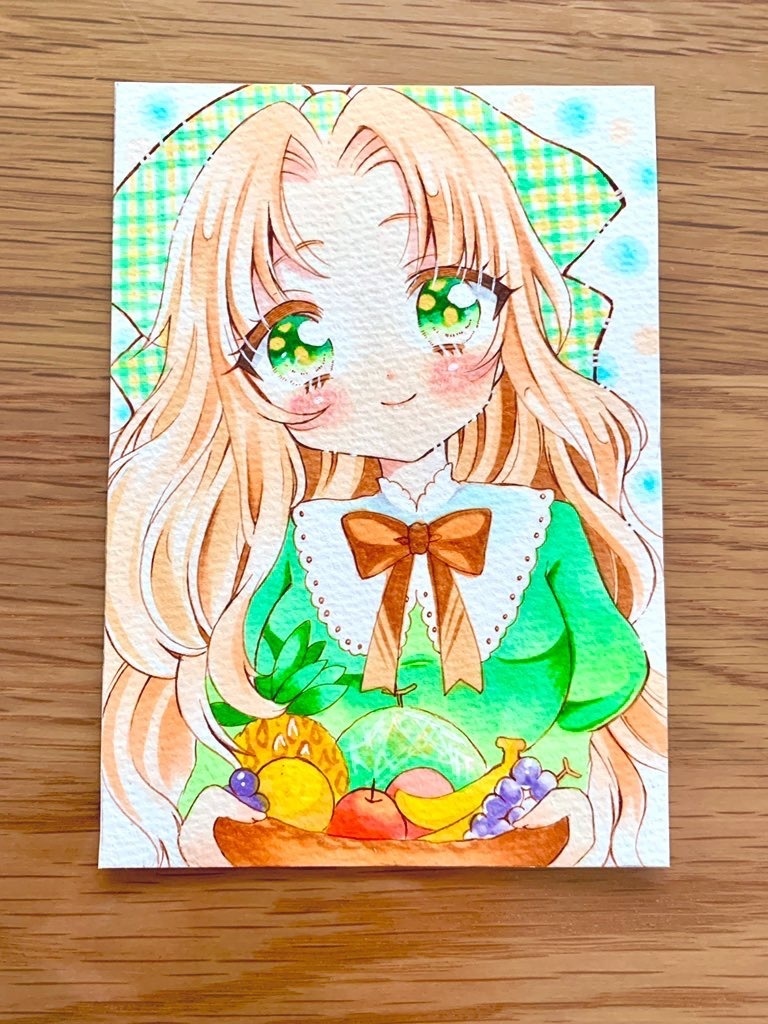 原画 手描きイラスト ひとやすみ