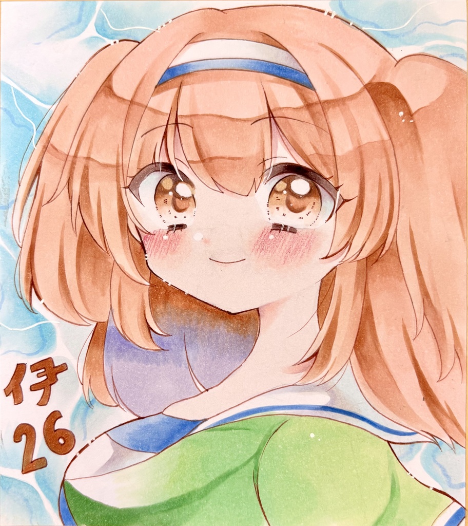 原画 手描きイラスト 艦隊これくしょん 伊26