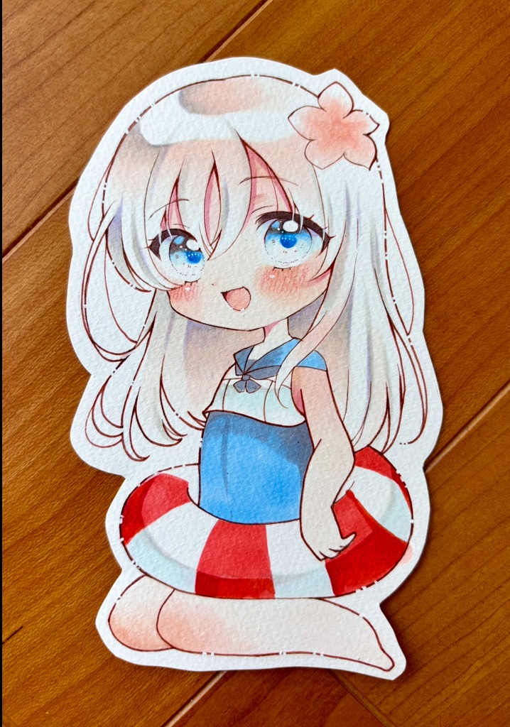 原画 手描きイラスト ダイカット 艦隊これくしょん