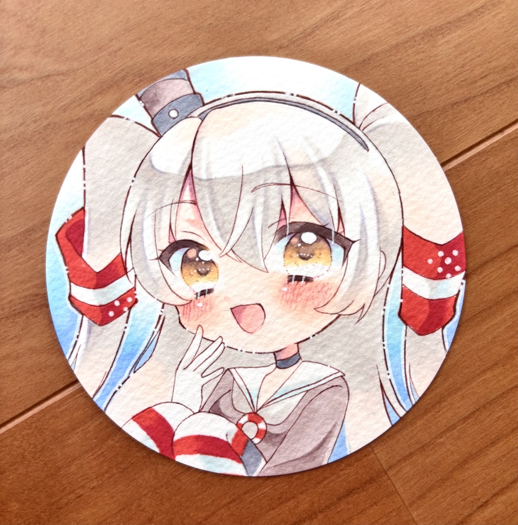 原画 手描きイラスト 艦隊これくしょん 天津風